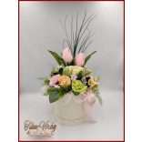 Vegyes színű szappanvirág-box