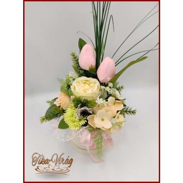 Vegyes színű szappanvirág-box