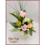 Vegyes színű szappanvirág-box