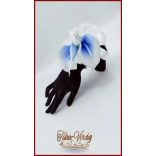 2 virágos White-Blue, Kék-fehér kálás csuklódísz gyöngysoros pánttal