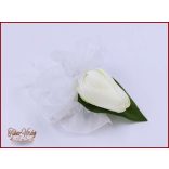 Fehér tulipános csuklódísz