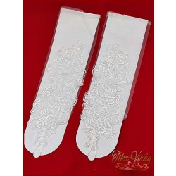 Menyasszonyi csipke kesztyű, hosszú ujjas változat 