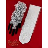 Menyasszonyi csipke kesztyű, hosszú ujjas változat 