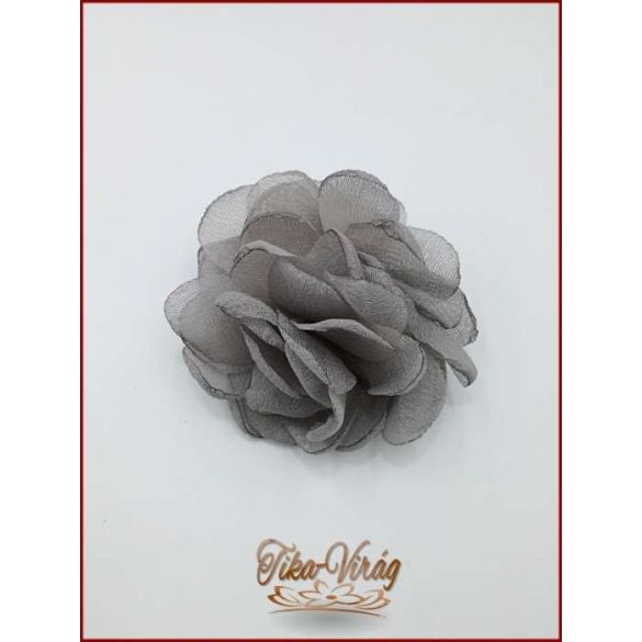 Galamb-szürke színű bross és hajba való virág-dísz