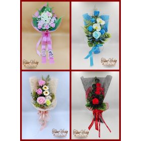 Szappanvirág csokrok és díszek