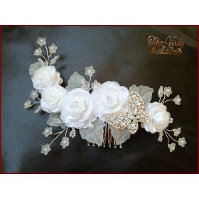 Fehér - Egyedi Készítésű Fejdíszek és Kontytűk Mennyasszonyoknak és Elsőáldozóknak