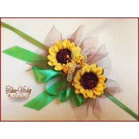 Napraforgós csuklódísz 