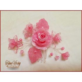 Rózsaszín- Egyedi Készítésű Fejdíszek és Kontytűk