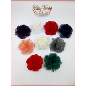 Tüll bross virág - ruhára és hajba