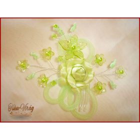 Zöld- Egyedi Készítésű Fejdíszek és Kontytűk