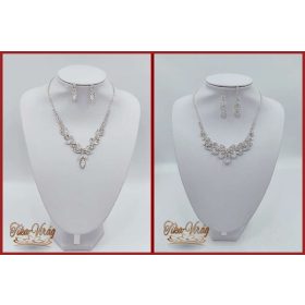 Kifinomult ezüst nyakék ékszer szettek 