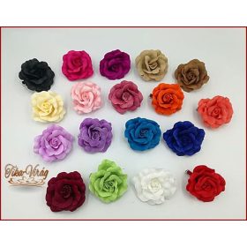 Rózsa bross virág - ruhára és hajba 
